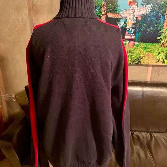 Men’s XL Polo sweater. Navy & red. Great condition. - Picture 5 of 6